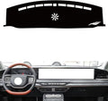 leather dashboard cover Compatible with Lincoln Z（NO HUD），dash cover（black）