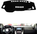 leather dashboard cover Compatible with Nissan Tiida（sensor） 2005-2008，dash cover（black）