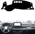 leather dashboard cover Compatible with Mitsubishi Outlander（HUD） 2023，dash cover（black）