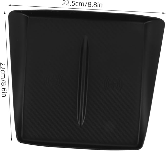 Tofficu Car Interior Accessory y Model Console Wireless Charging Pad Silicone Mat Phone Holder