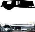 leather dashboard cover Compatible with BMW 5 series GT（HUD） 2010-2017，dash cover（black）