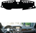 leather dashboard cover Compatible with Mercedes E Class 2010-2015，dash cover（black）