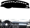 leather dashboard cover Compatible with VW Compatible with Bora 2013-2018，dash cover（black）