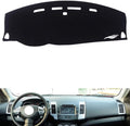 leather dashboard cover Compatible with Mitsubishi Outlander 2006-2012，dash cover（black）