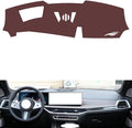 Leather Dashboard Cover Compatible with BMW X7 (hud) 2023-2024，Dash Cover, Non-Slip Dash Cover, Dash mat Dashboard Cover, Interior Dash Covers