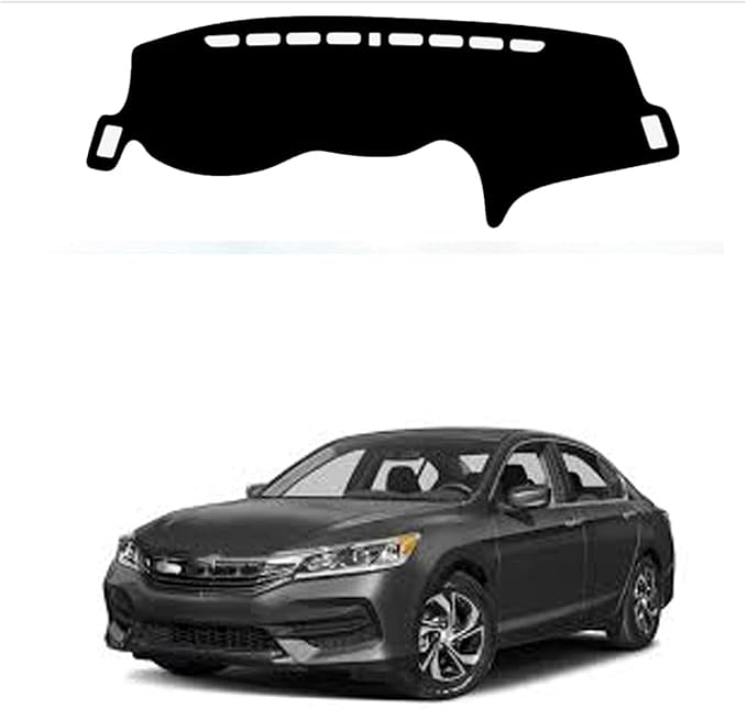 Dashboard Mat Cover for Honda Accord 2014-2017 Nonslip Center Console Sunshield Glare UV Rays Protector Accessories