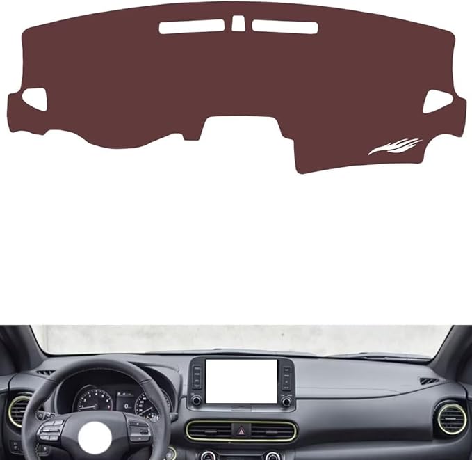 Leather Dashboard Cover Compatible with HyundaiHyundai Encino，Dash Cover, Non-Slip Dash Cover, Dash mat Dashboard Cover, Interior Dash Covers