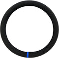 GG Grand General 54049 18 Inches Steering Wheel Cover Black Suede w/Blue Stripe/Stitching