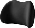 Car Neck Pillow and Lumbar Support Cushion - Memory Foam Backrest for Driver Seat Comfort(Dark Red)