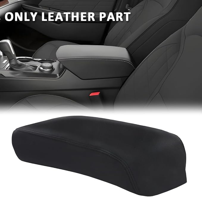 DOTCOM Center Console Lid Armrest Cover Fit Ford Explorer 2011 2012 2013 2014 2015 2016 2017 2018 Armrest Cover Console Lid Protector Cushion Pad Black
