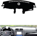 leather dashboard cover Compatible with KIA mohave，dash cover（black）