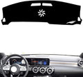 leather dashboard cover Compatible with Mercedes A Class（NO HUD） 2019-2024，dash cover（black）