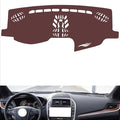 Leather Dashboard Cover Compatible with Lincoln MKC,Dash Board Cover mat Anti-Slip Sun-Proof and dust-Proof(Brown)