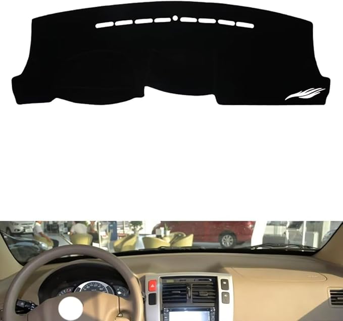 leather dashboard cover Compatible with HyundaiHyundai Tucson 2006-2013，dash cover（black）