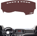 Leather Dashboard Cover Compatible with KIA KX3 2015-2019,Dash Board Cover mat Anti-Slip Sun-Proof and dust-Proof(Brown)