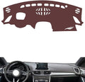 Leather Dashboard Cover Compatible with Mazda CX-4（HUD）,Dash Board Cover mat Anti-Slip Sun-Proof and dust-Proof(Brown)