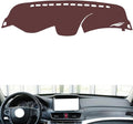 generic leather dashboard cover Compatible with HONDA crosstour 2014-2016，dash cover, Non-Slip Dash Cover, Dash mat Dashboard Cover, Interior Dash Covers, brown