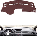 Leather Dashboard Cover Compatible with Peugeot 308 2012-2014，Dash Cover, Non-Slip Dash Cover, Dash mat Dashboard Cover, Interior Dash Covers