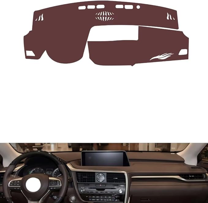 Leather Dashboard Cover Compatible with LEX RX (NO HUD 2016-2019，Dash Cover, Non-Slip Dash Cover, Dash mat Dashboard Cover, Interior Dash Covers