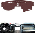 Leather Dashboard Cover Compatible with KIA Sorento (Speaker) 2013-2014,Dash Board Cover mat Anti-Slip Sun-Proof and dust-Proof(Brown)