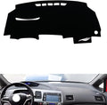 leather dashboard cover Compatible with HONDA CIVIC 2004-2009，dash cover（black）