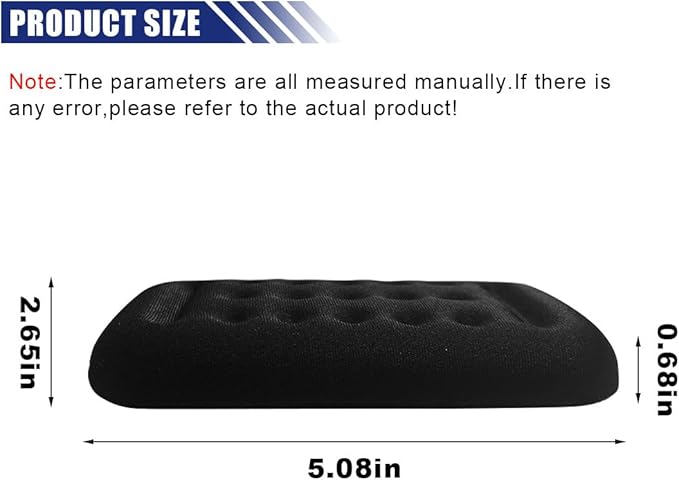 Arm Rest Elbow Pads for Car, Car Elbow Memory Foam Rest Pads, Removable Elbow Support Pad, Universal Car Center Console Armrest Cushion for Relieve Elbow Pain (2PCS)