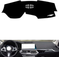 leather dashboard cover Compatible with BMW X6（NO HUD） 2020-2020，dash cover（black）