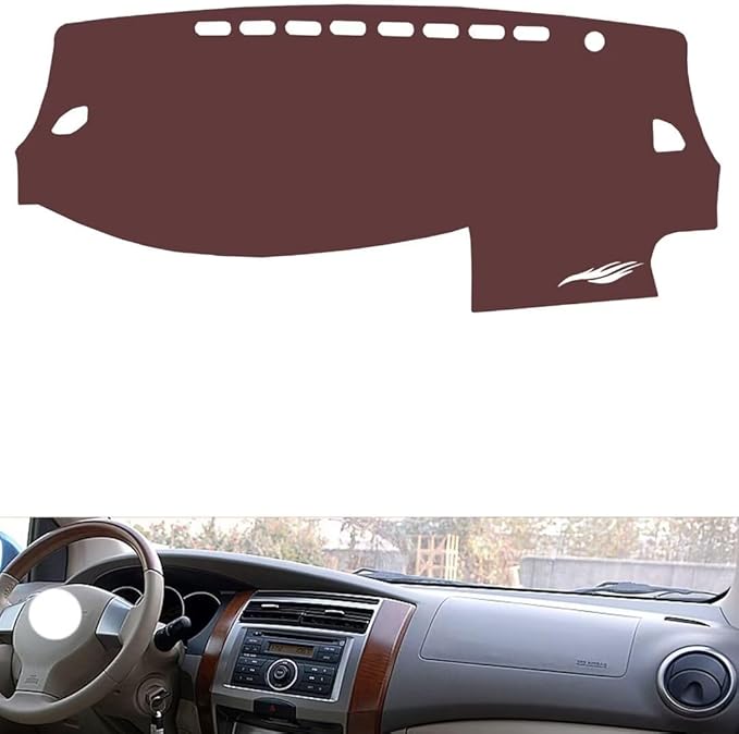 Leather Dashboard Cover Compatible with Nissan Geniss，Dash Cover, Non-Slip Dash Cover, Dash mat Dashboard Cover, Interior Dash Covers