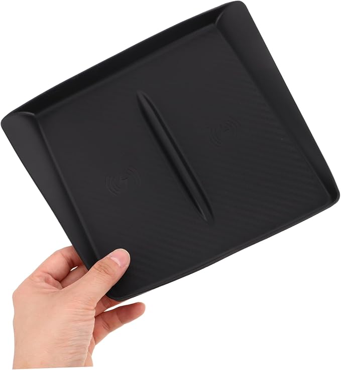 NUOBESTY Wireless Charging Pad for y Silicone Car Mat Center Console Accessory Phone Holder Slip Surface
