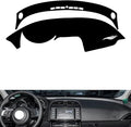 leather dashboard cover Compatible with Jaguar XE，dash cover（black）
