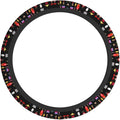 Fashion Character Pattern Anti-Slip Steering Wheel Cover, Sweat-Absorbing Protection, 15-inch car Universal Accessories