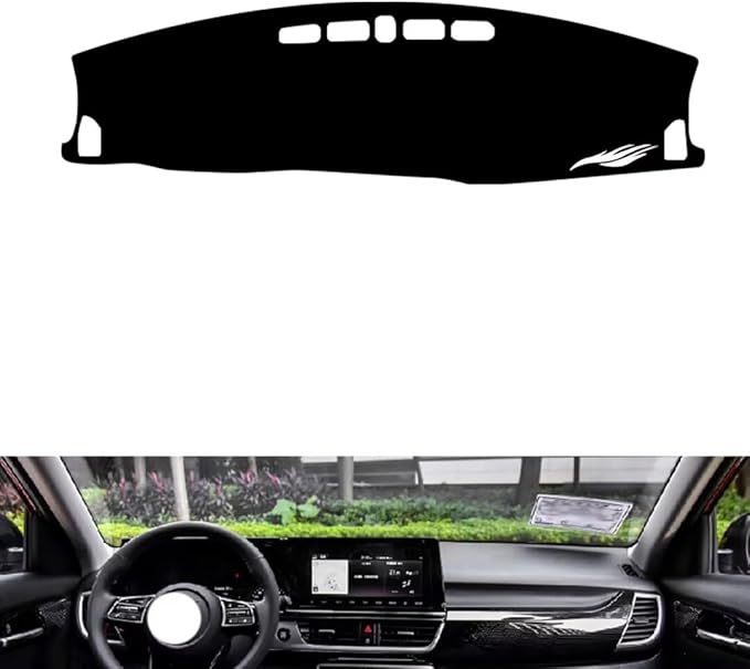 leather dashboard cover Compatible with KIA KX3 2020-2021，dash cover（black）