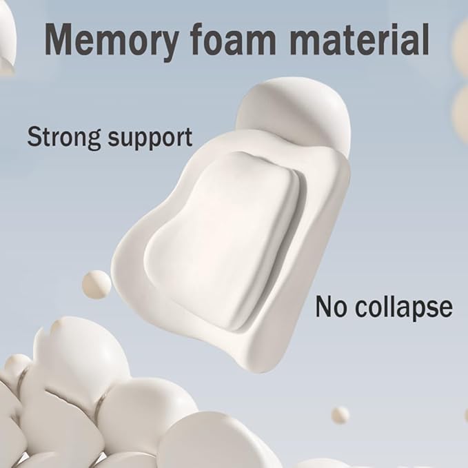 Car Headrest Lumbar Support Cushion for VW Golf VIII VI V IV III II I Mk 8 7 6 5 4 3 R GTE/GTI/GTD/Clubsport 45, Memory Foam Relieve Fatigue Breathable Car Seat Neck Pillow,Pink-Headrest