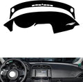 leather dashboard cover Compatible with Jaguar XEL，dash cover（black）