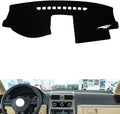 leather dashboard cover Compatible with VW Sagitar 2006-2011，dash cover（black）