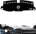 leather dashboard cover Compatible with Porsche Caynne 2006-2009，dash cover（black）
