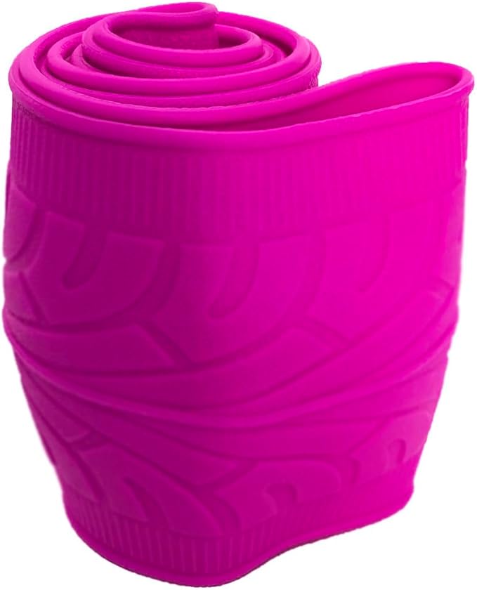 Universal Pink Steering Wheel Cover：13.5 to 15 Inches Stretchable Silicone Anti Skid Steering Wheel Protector Fit for Most Car Models Including Round D Shape or Special Shape