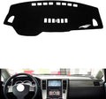 leather dashboard cover Compatible with Nissan Tiida（no sensor） 2005-2008，dash cover（black）
