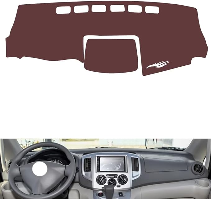 Leather Dashboard Cover Compatible with Nissan NV200，Dash Cover, Non-Slip Dash Cover, Dash mat Dashboard Cover, Interior Dash Covers