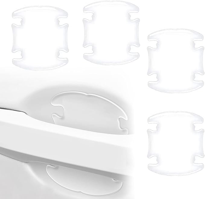4Pcs 3D Transparent Car Door Bowl Scratch Protector, Universal Bowl Side Paint Protection Stickers, Waterproof Anti-Scratch Paint Invisible Protection Film for Most Models.