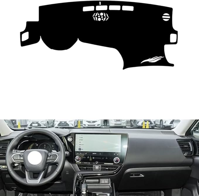 leather dashboard cover Compatible with LEX NX (upper left corner HUD 2022-2024，dash cover（black）