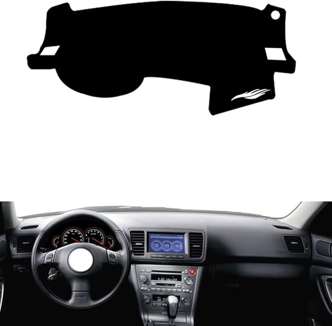 leather dashboard cover Compatible with SubaruSubaru OUTBACK 2003-2009，dash cover（black）
