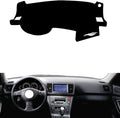 leather dashboard cover Compatible with SubaruSubaru OUTBACK 2003-2009，dash cover（black）