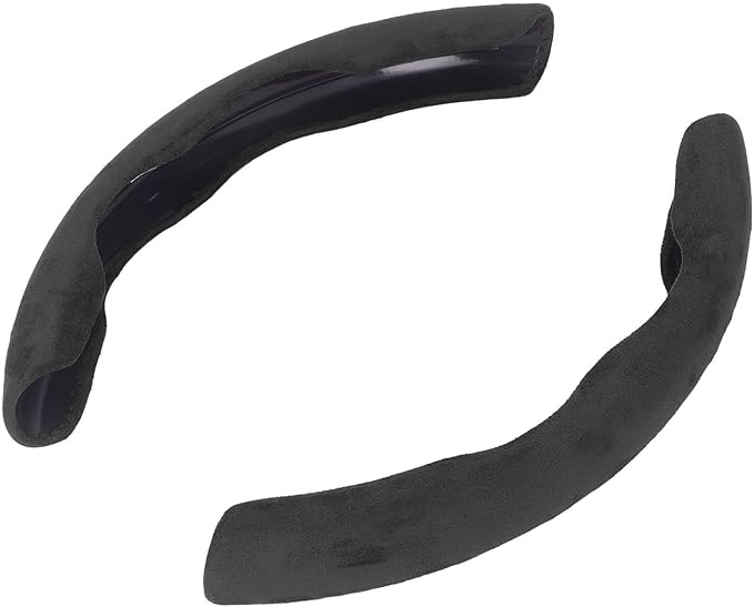 Steering Wheel Cover, Suede Non Slip Sweat Absorbing Auto Accessory for Mercedes-Benz C-Class B-Class E-Class Drivers Daily Commute Long Trips Winter Driving