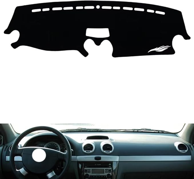 leather dashboard cover Compatible with Buick Excelle HRV，dash cover（black）