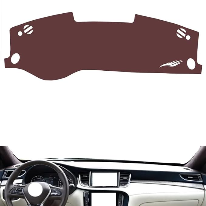Leather Dashboard Cover Compatible with Infiniti QX50 2018-2024，Dash Cover, Non-Slip Dash Cover, Dash mat Dashboard Cover, Interior Dash Covers
