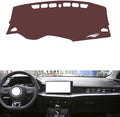 Leather Dashboard Cover Compatible with MG MG5 2021-2023,Dash Board Cover mat Anti-Slip Sun-Proof and dust-Proof(Brown)
