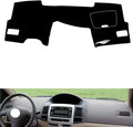 leather dashboard cover Compatible with Toyota Vios 2004-2006，dash cover（black）
