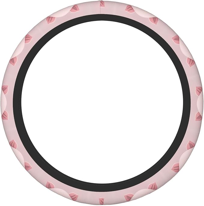 Fashion Piggy Cute-Pig Cartoon Universal Fit Steering Wheel Cover for Car, Truck, and SUV, Durable Steering Wheel Protection