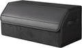 car organizers and storage for SUV,trunk organizer for sedan, leather foldable sleek box with lid,collapsible cargo bins, tool accessories containers,Collapsible Suede velvet (22 inch Covered)